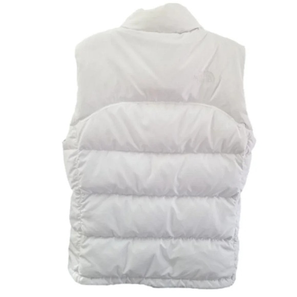 THE North Face White Goose Down Puffer Vest Nuptse M - Picture 3 of 15